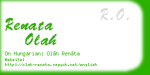 renata olah business card