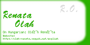 renata olah business card